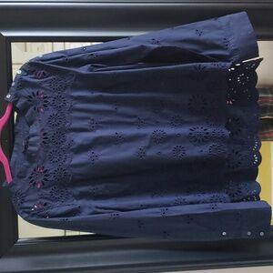 J Crew eyelet popover sz 14